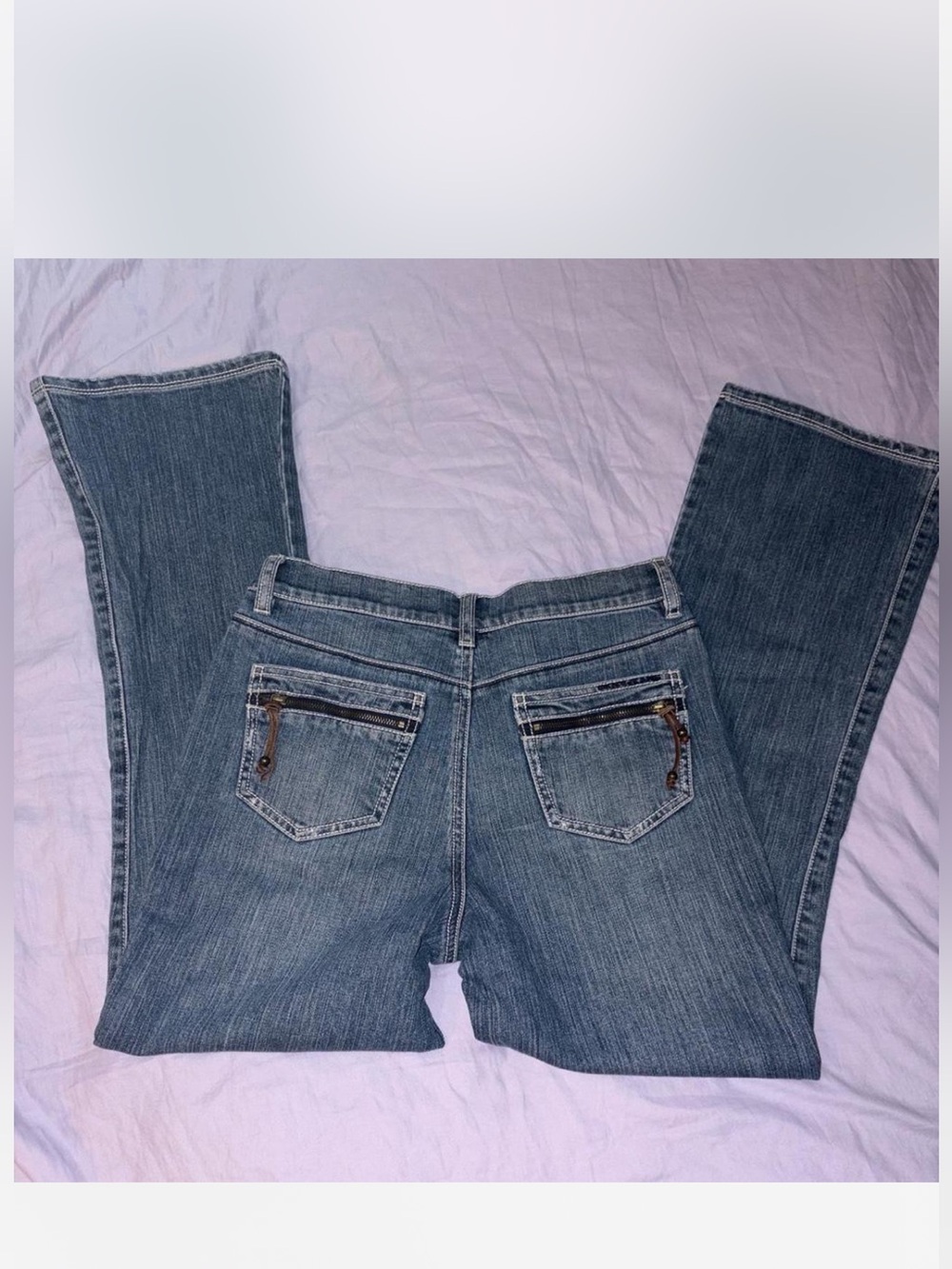 Vintage Y2K DNKY SoHo Jeans with Zipper Pockets- Medium Wash